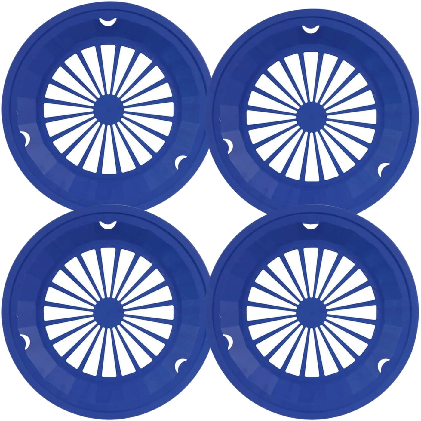 Cooking Concepts Sturdy Vented Paper Plate Holder 4 Pack Dark Blue