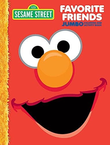 Bendon 42573Amzb Sesame Street 64Page Jumbo Coloring and Activity Book 24Count