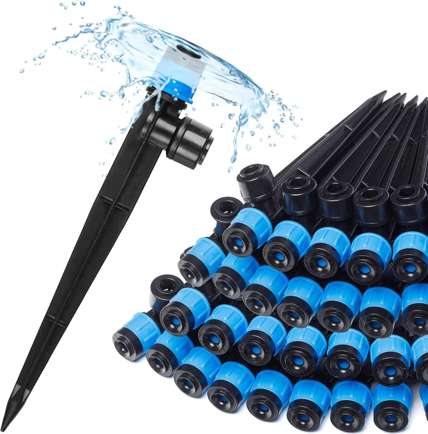 HASTHIP® 30 Pcs Garden Drip Irrigation Drippers, Slow Dripping Watering Stakes, Adjustable 360° Water Dripper for Plants, Drip Irrigation Kit for Garden Watering Drip Irrigation System