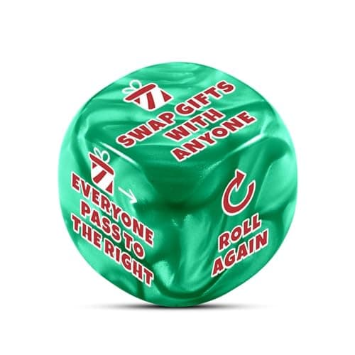 Santa Swap Gift Exchange Dice Exchange Gifts Family Game Gag Gifts for Christmas Party Funny White Elephant Gift for Adults Exchange Dice Game Christmas Party Games Stocking Stuffers for Women Men Him