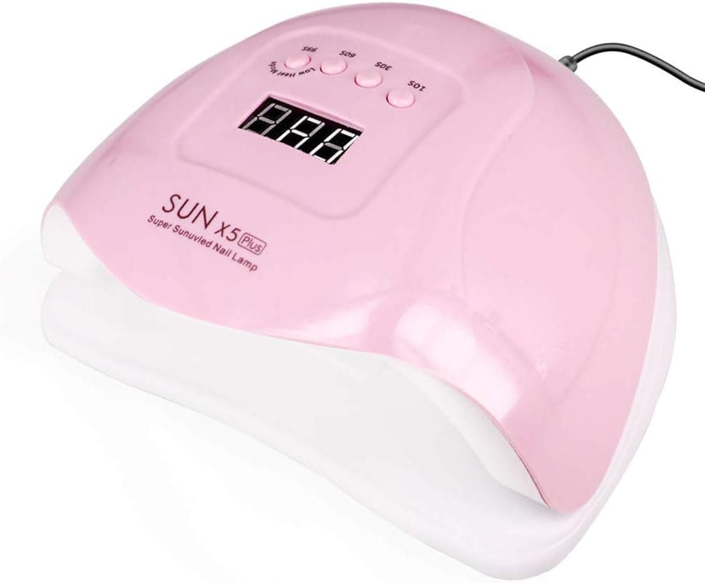UV Gel Nail Lamp80W Nail Dryer LED UV Light for Gel Polish4 Timers Professional Nail Art AccessoriesCuring Gel Toe NailsPink