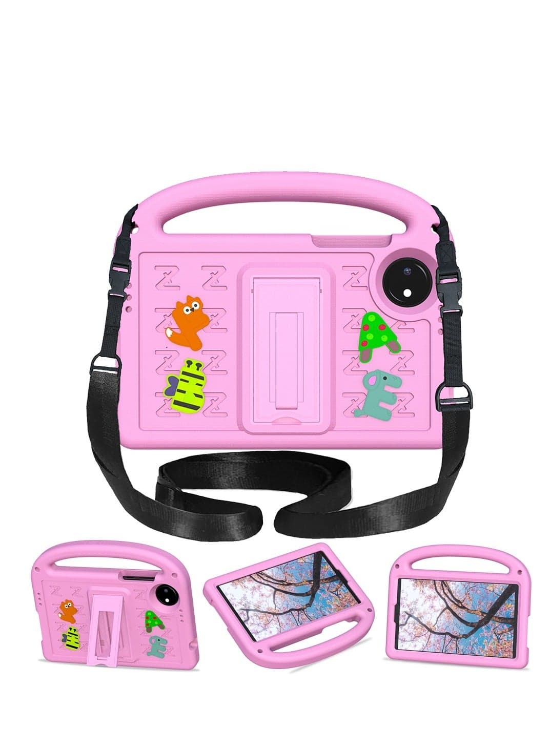 Children's Protective Case for Xiaomi Redmi Pad SE 2024 8.7 inch , shockproof cover with shoulder strap bracket