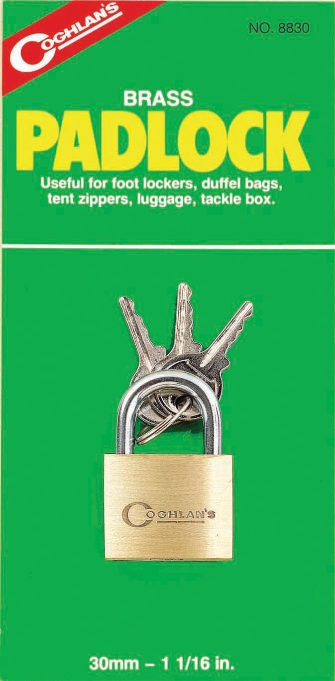 Coghlan's Brass Keyed Padlock, 20 mm, Multi, One Size (8820)