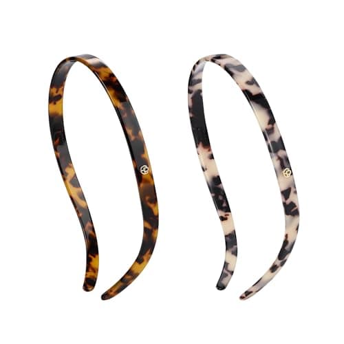 EVITA PERONI Hair Band 2PCS Designed for Eyewear No Pressure No Headache Comfortable Headbands for Women Fashion Thin Headbands Non Slip Hairbands for Womens Hair