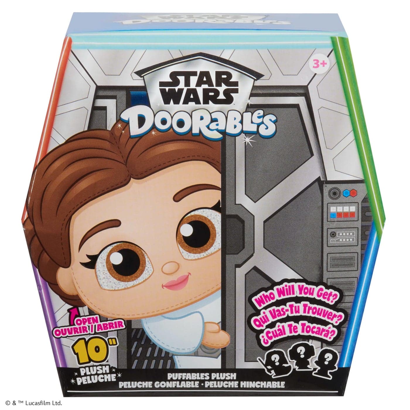 Just Play Star Wars™ Doorables Puffables Plush – Star Wars: A New Hope™, 10-inch Collectible Plush Featuring Glitter Eyes, Styles May Vary, Kids Toys for Ages 3 Up