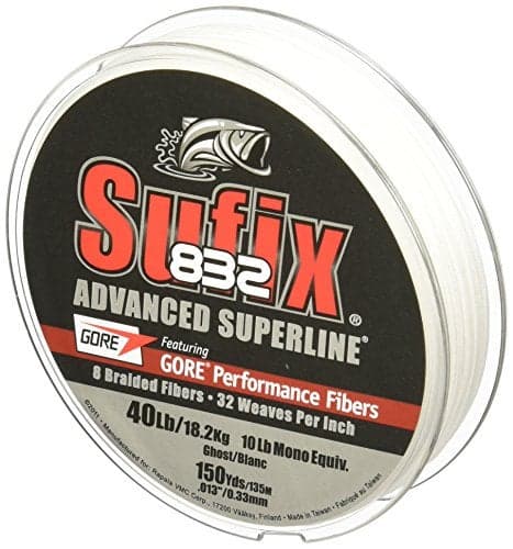 Sufix 832 Braid 80 lb Ghost 150 yards