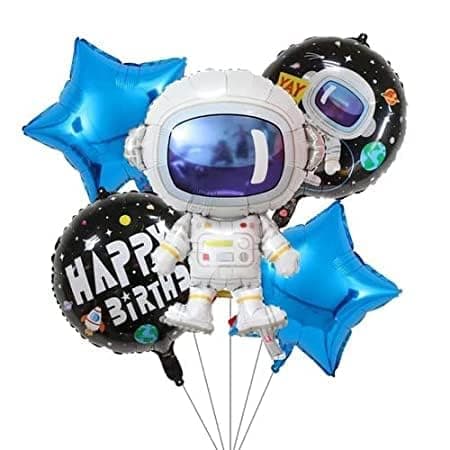 Pop The Party 5pcs Super Space Theme Universe Planets Birthday Galaxy Theme Party Balloons Décor
