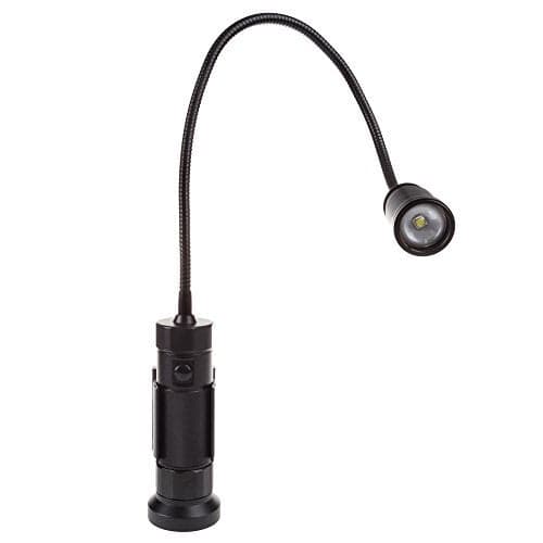 Stalwart CREE LED Work Light - 550 Lumen Magnetic Light Lamp with Flexible Gooseneck - Portable LED Lamp for Sewing, Crafting, or Workbench (Black)
