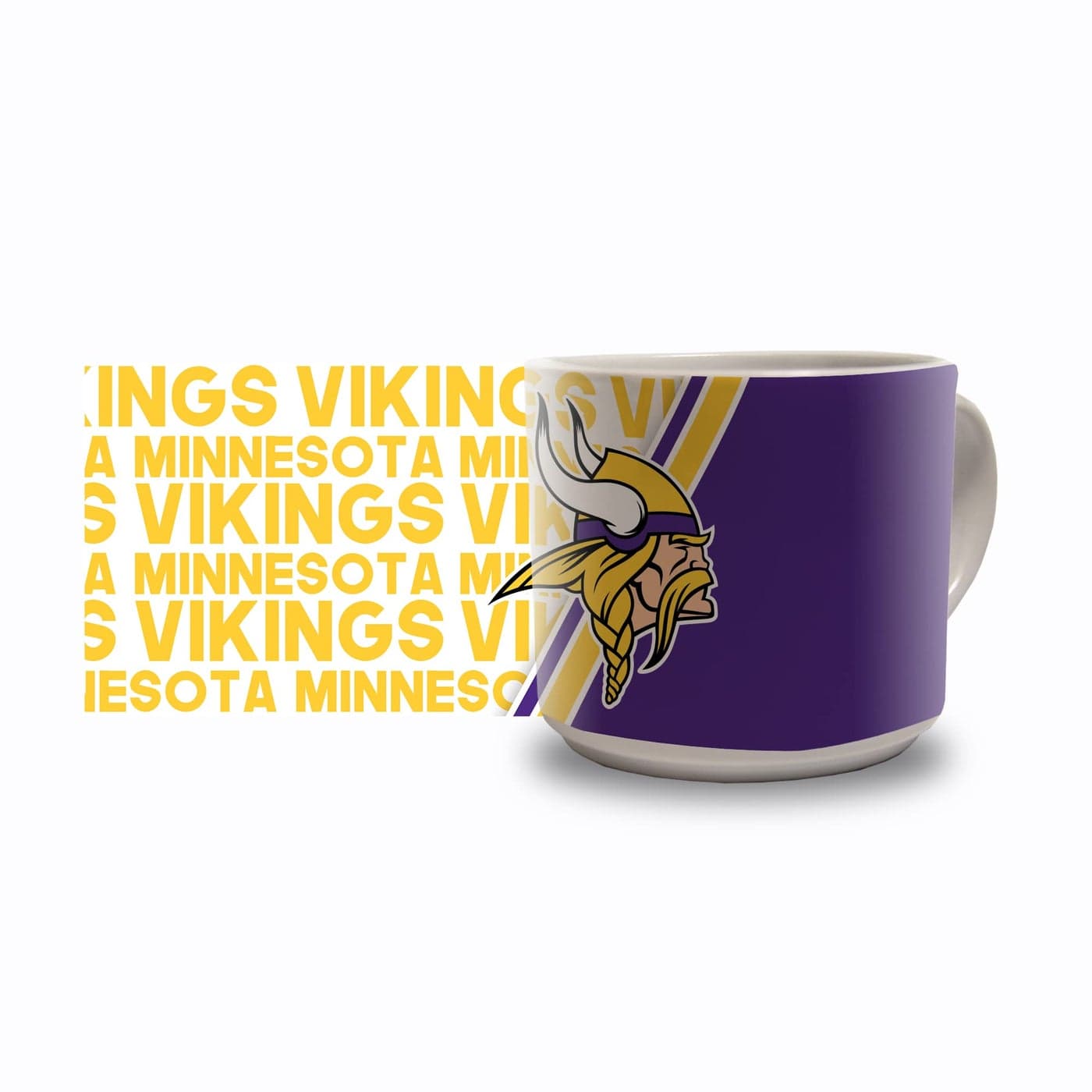 Rico Industries NFL Football Minnesota Vikings 14 oz Metro Ceramic Coffee Mug