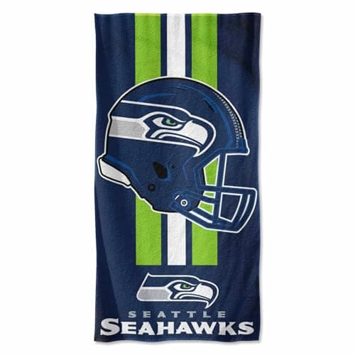 WinCraft Seattle Seahawks Helmet 30x60 Inch Large Beach Towel