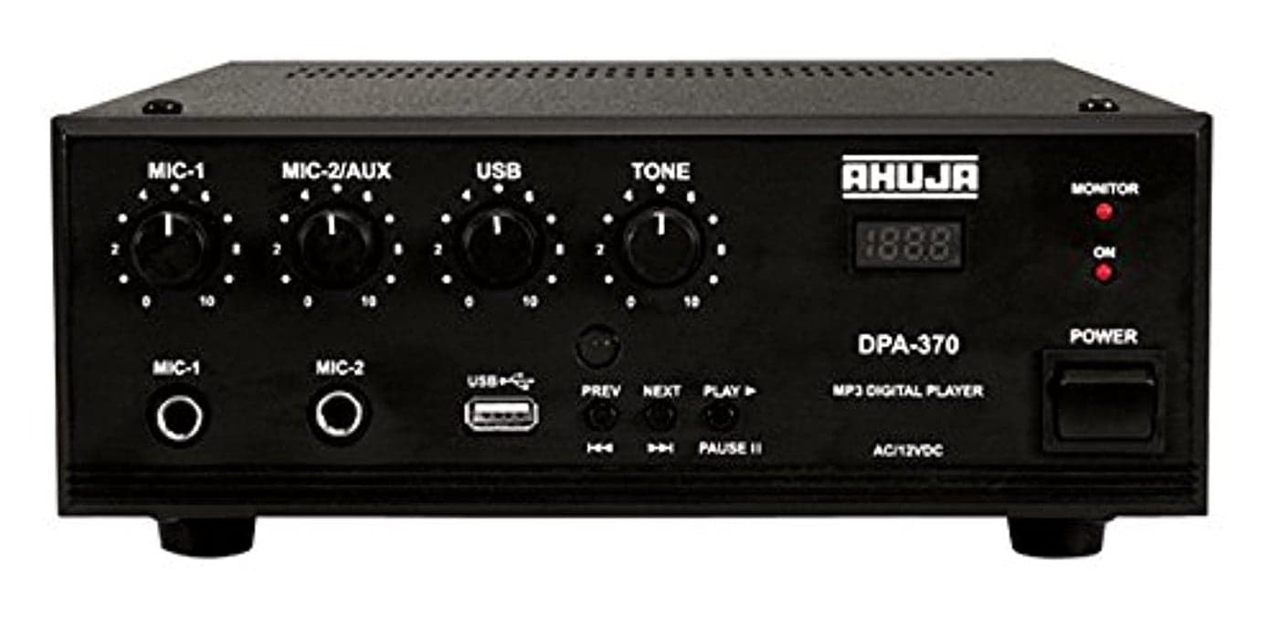 AHUJA DPA-370 30 Watts PA Amplifier with Built-in Player
