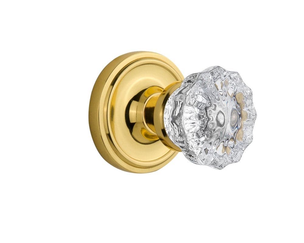 Nostalgic Warehouse Classic Rosette with Crystal Door Knob