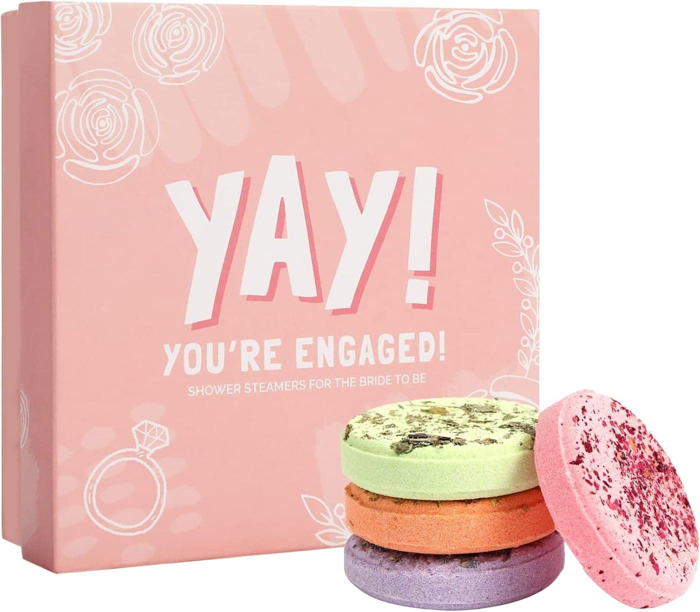 Engagement Gift Shower Steamers 4 Scents Aromatherapy Shower Steamer for Women Best Shower Steamers for Engagement Gifts Shower Steamers Eucalyptus Unique Bride to Be Gifts Shower Bombs