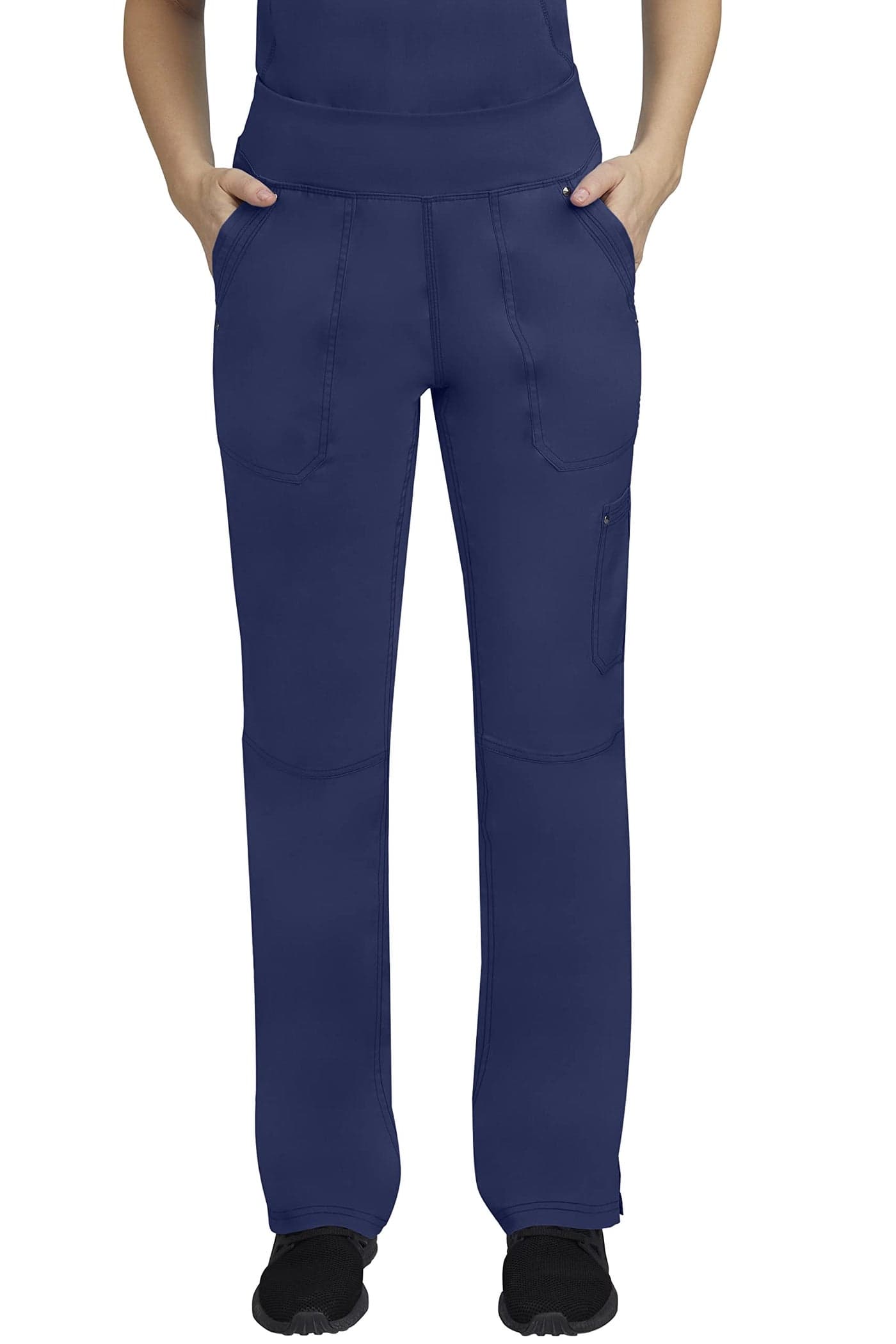 Healing Hands Women's Scrub Pant Tori Cargo Bottoms with 5 Pockets and 2-Way Stretch Fabric 9133T, M Tall, Navy
