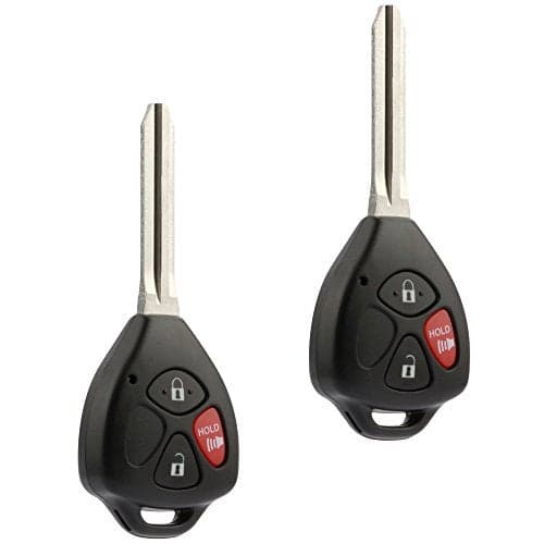 Car Key Fob Keyless Entry Remote fits 2010-2016 Toyota 4Runner / 2010-2012 Rav4 / 2012-2015 Yaris (HYQ12BBY G Chip), Set of 2