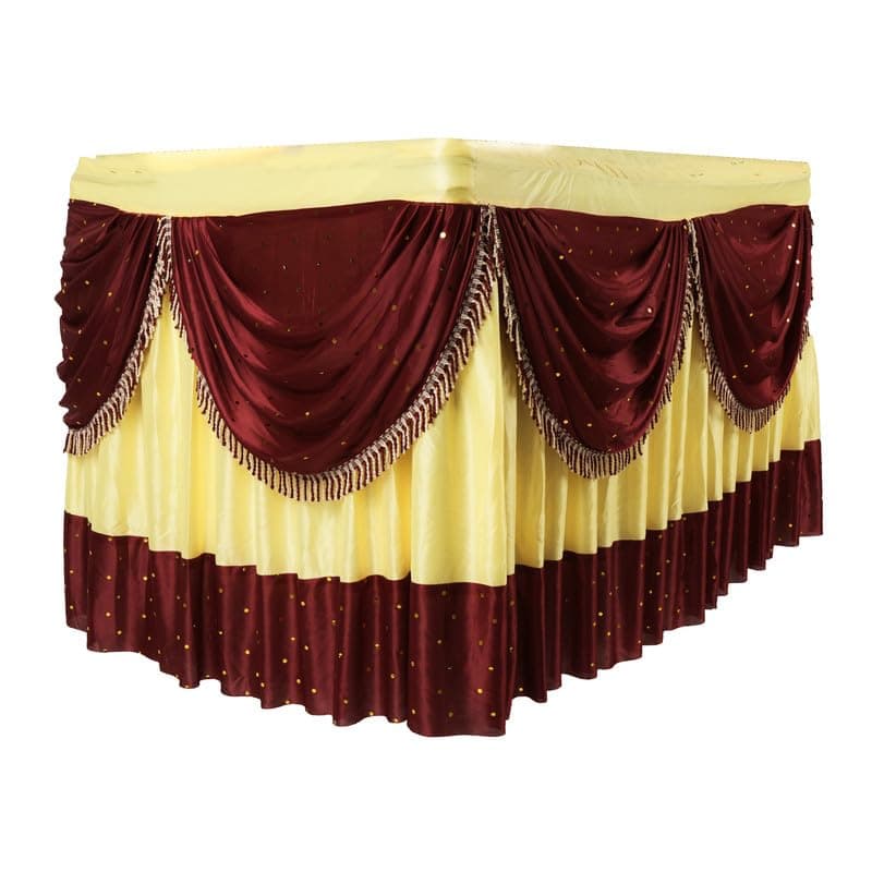 PRIYAKANT SAFAWALA Ganpati Decoration Table Jhalar Ideas At Home Festival And Special Ganesh Chaturthi Decoration Use It Only Table Jhalar Size Length 10 Feet And Height 30 Inches Fown
