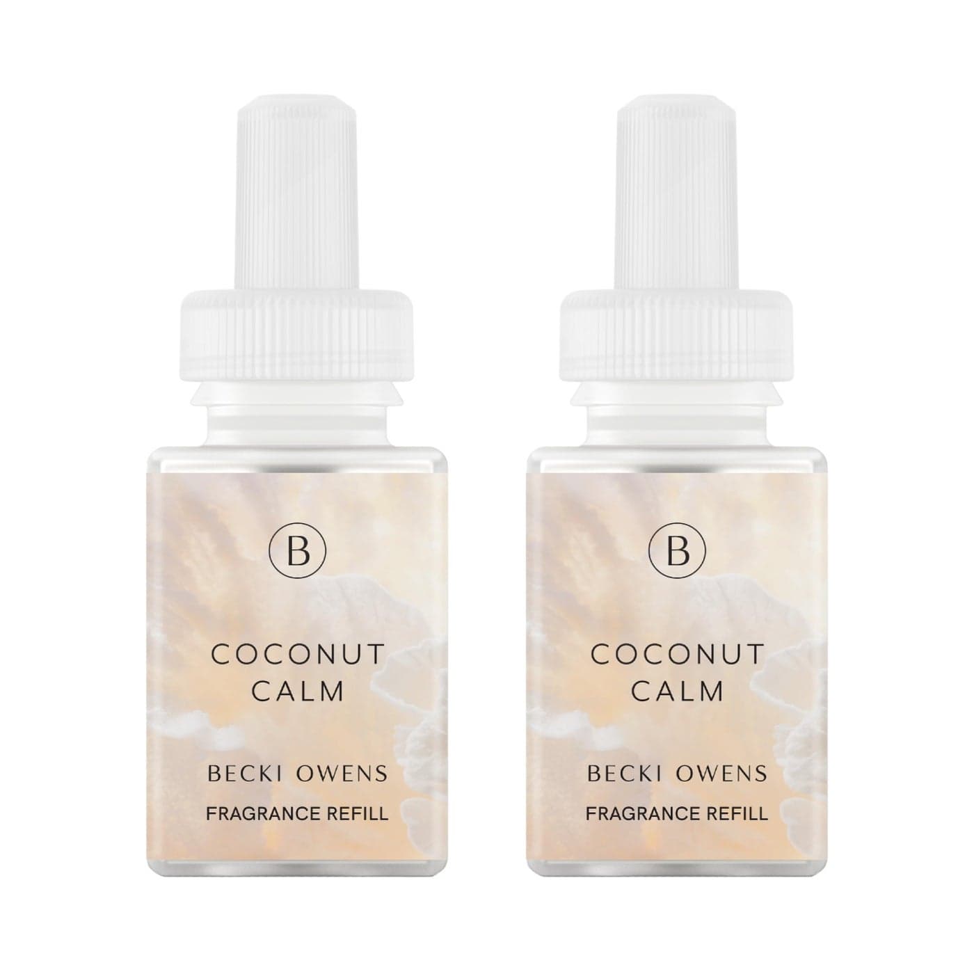 Pura Becki Owens Home Scent Refill Smart Home Air Diffuser Up to 120Hours of Luxury Fragrance per Refill Spring Summer Fragrance 2 Pack Coconut Calm