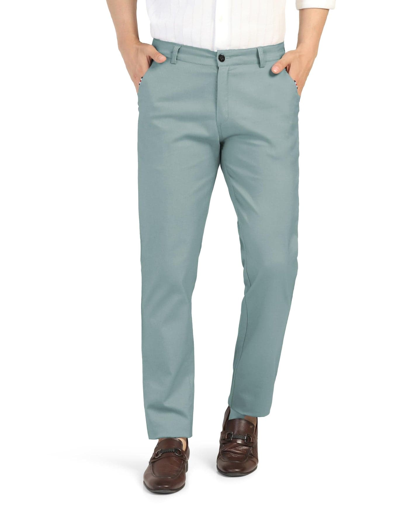TOPLOT Men's Casual Trouser | Regular Fit Design with Comfortable Structure | Clean Look with Versatile Styling | Easy Movement Fit Ideal for Casual, Office & Daily Use (5205_32_Grey)