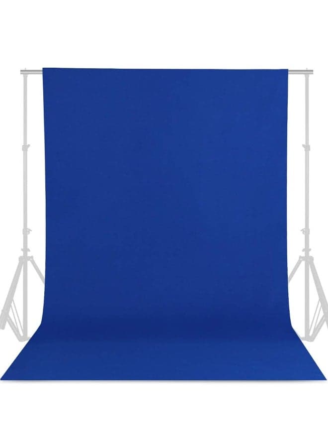 Collapsible Backdrop Photo Booth Background Polyester Cotton Backdrop for YouTube Video Recording Photography Video Television Screen Birthday Wedding Party (3.3x6.6ft Blue)
