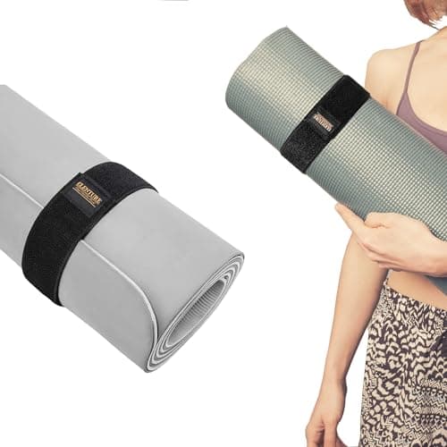 ELENTURE Adjustable Heavy-Duty Yoga Mat Strap - Elastic Bungee Wrap Organizer for Workout, Exercise, and Pilates Mat Storage - Secure and Stretchable Holder for Easy Transport