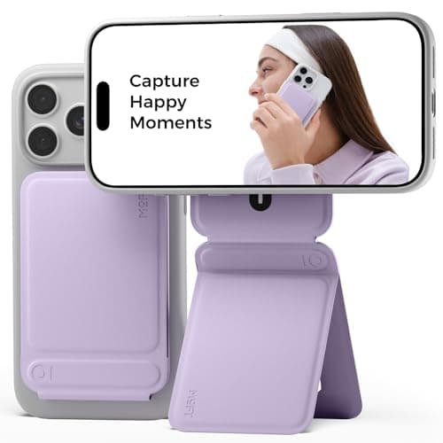 MOFT Phone Tripod Stand Selfie Stick for iPhone MultiAngles iPhone Stand Lightweight Portable Phone Holder Strong Magnets MOVAS Vegan Leather Travel Essentials Peony Without Card Slot