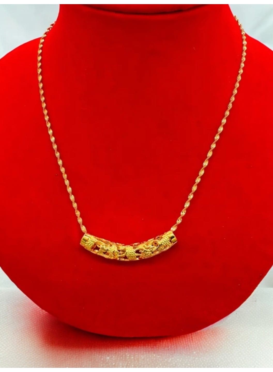 21k Gold Plated Necklace For Women