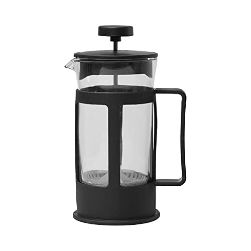 3D CREATIONS French Press Coffee And Tea maker Cold Brew Foam Maker 4 level filtration Heat Resistance Borosilicate Glass 800 ML.