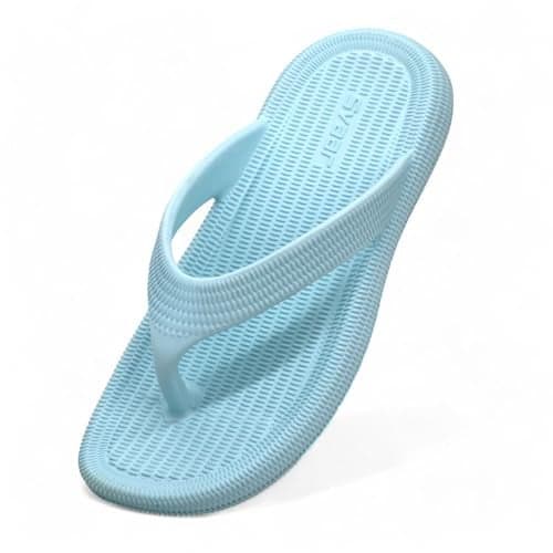SVAAR Women Flip-Flops Slippers | Orthopedic, Diabetic, Pregnancy | Soft Doctor Anti-Skid | Comfortable & Lightweight | All Day Wear, Blue, 7 UK