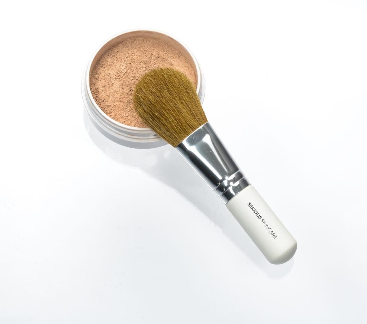 Serious Skincare BELLA ROSE PROMINERALS Loose Mineral Powder Makeup Foundation SPF 15 Goat Hair Application Brush Sheer to Full Coverage Luminous Matte Finish Men and Women 50 oz Light