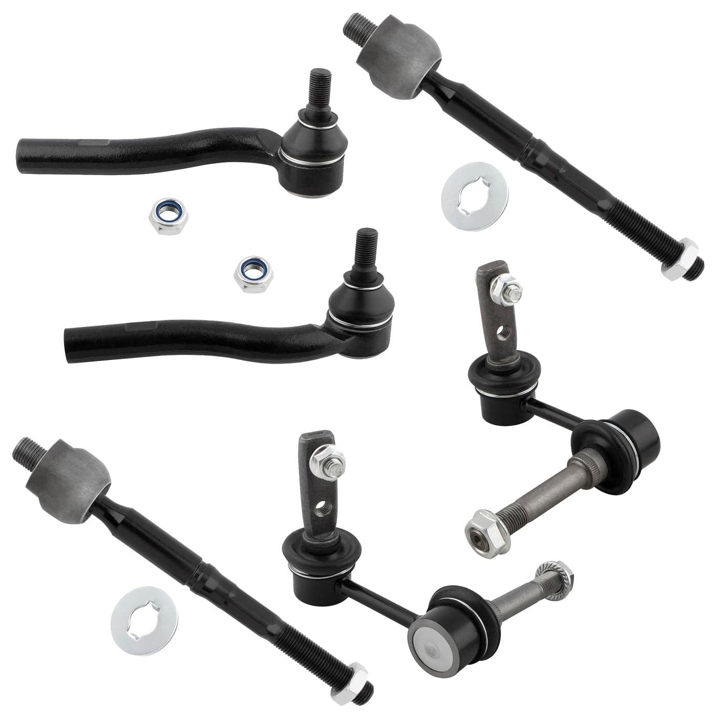 YMAUGP 6pcs Front Suspension Kit Front StabilizerSway Bar Outer Inner Tie Rod End for Lexus GS300 19982005for Lexus GS400 19982000for Lexus GS430 20012005 K90675 K90679 ES80585 ES80584 EV80600