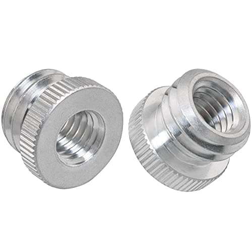 LUORNG 2PCS 3/8'' Female to 5/8'' Male Threaded Screw Adapter for Microphone Stand Mount Tripod Laser Level Adapter