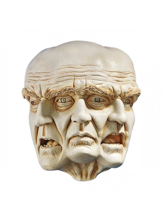 Design Toscano Faces of a Nightmare Gothic Wall Sculpture, 10 Inch, Ancient Ivory