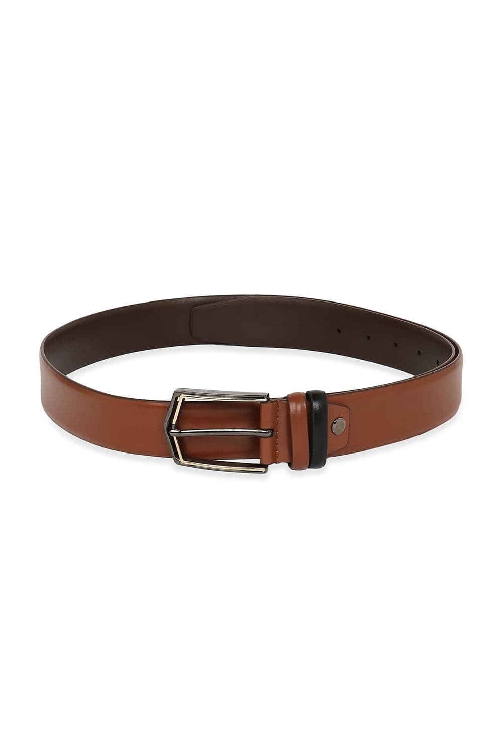 Peter England Men Brown Solid Leather Belt