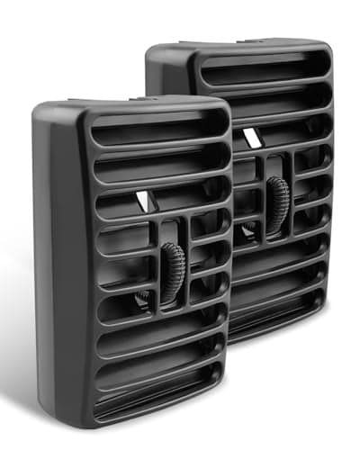5DP55TAZ Console Air Vent Fit for Jeep Wrangler TJ 1997-2006, for Jeep Cherokee 1997-2001, for Dashboard Air Vent Driver Passenger Side 2Pcs