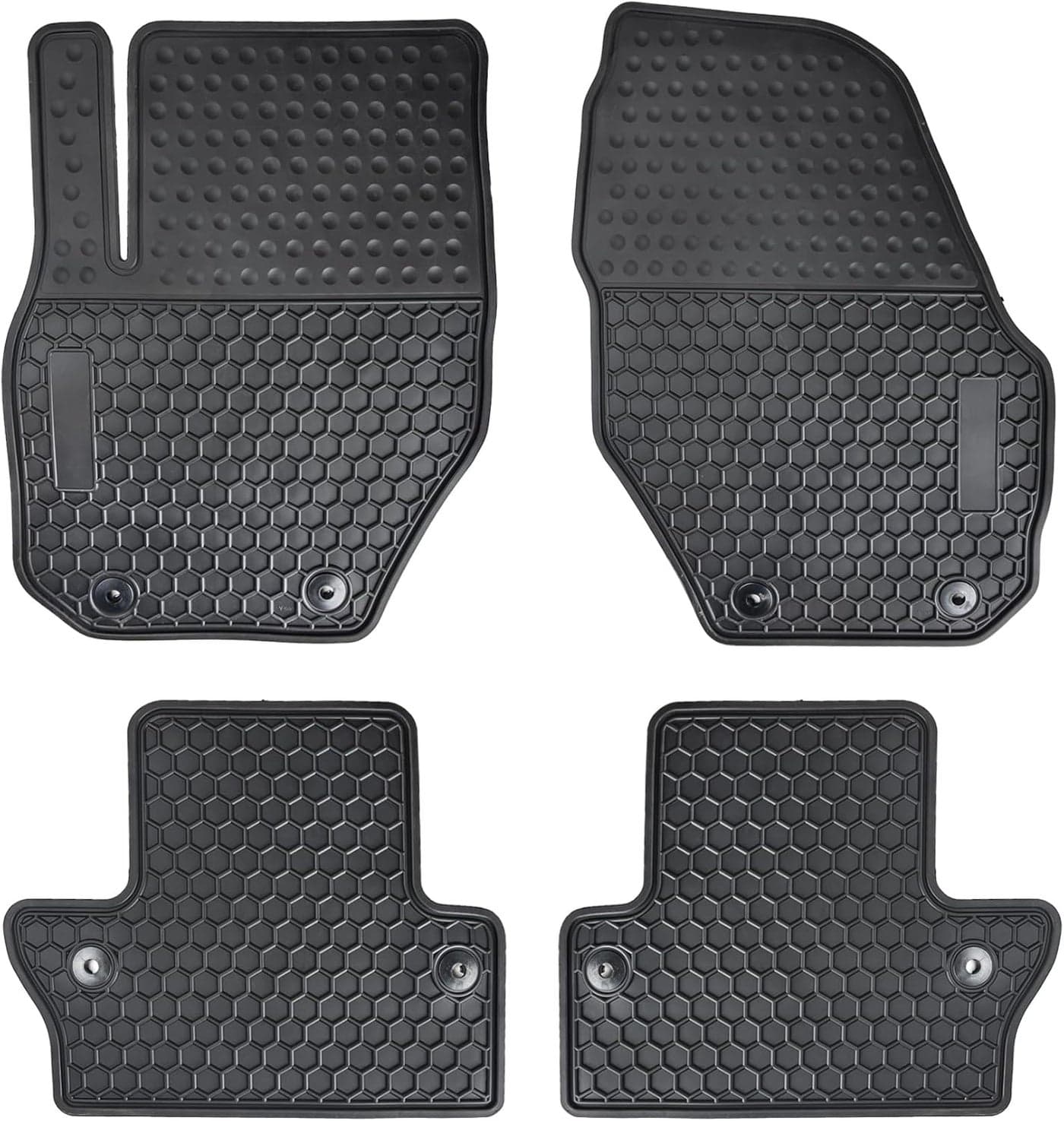Matericuo Custom Fit Car Floor Mats for Volvo S60 (2011-2018) & V60 (2015-2018) - Heavy Duty Rubber, All Weather Protection