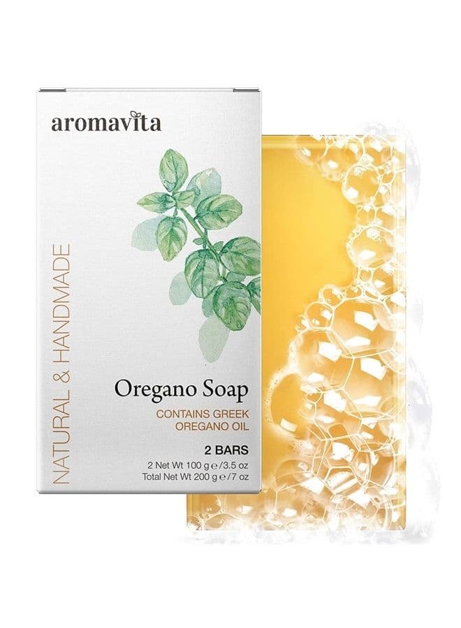 Oregano Oil Soap - Hand Soap or Body Wash - Natural Soap, Oregano Oil Soap Bar for Hand Wash or Body Wash, 2 pack