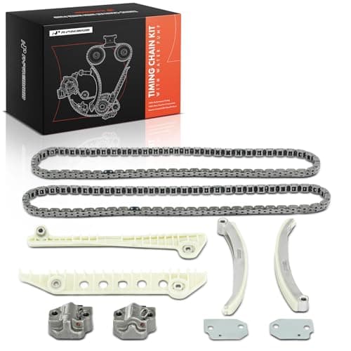A-Premium 8-PC Engine Timing Chain Kit with Tensioner & Guide Compatible with Ford & Mercury Cars - F-150 F-250 97-99, Mustang 99-04, Expedition, E-150 Econoline, Crown Victoria, Grand Marquis