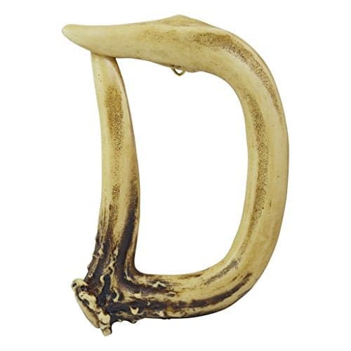 Pine Ridge Personalized Name Art 6" Antler Letter D Home Decor - 3D Western Decorative Hanging Wall Letters Decorations Deer Antler Monogram Hunting Sign Design - Unique Gift Ideas
