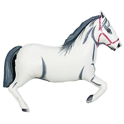 Anagram White Horse Foil Balloon (White, 1)