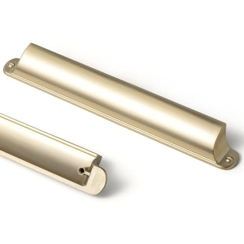 GooKi 6 Pack Champagne Brozne Cabinet Cup Pulls 756192mm cc Bin Drawer Pull Kitchen Hardware Zinc Alloy Bar Cup Handles 9628UBR192