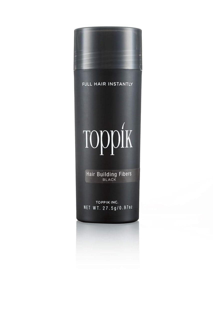 KRIPESH Natural Toppi Hair Building Fibers Black 275Gm Fibers For Thin Fine Hair Thinning Fibers For Men Women 275 Grams Toppi