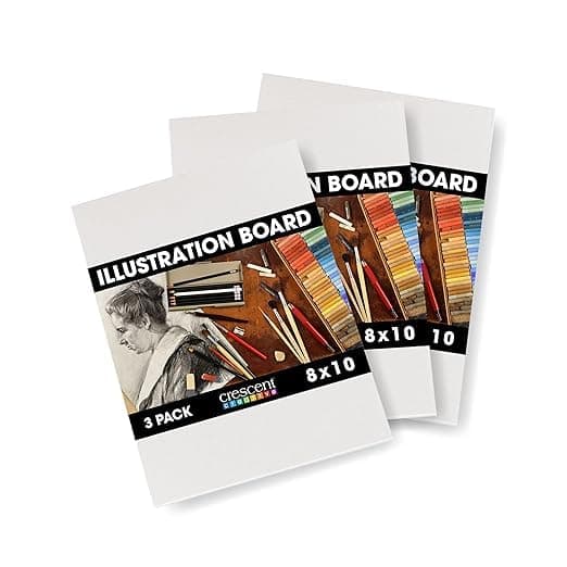 Creative Products 3000810 Art Illustration Board 8 x 10 White