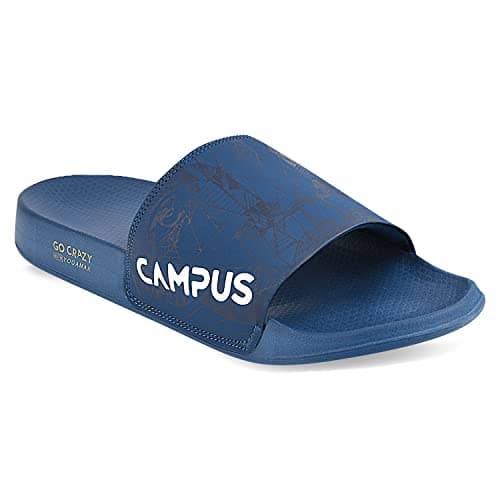 Campus Men's SL-423 M.BLU/WHT Sliders - 7UK/India SL-423