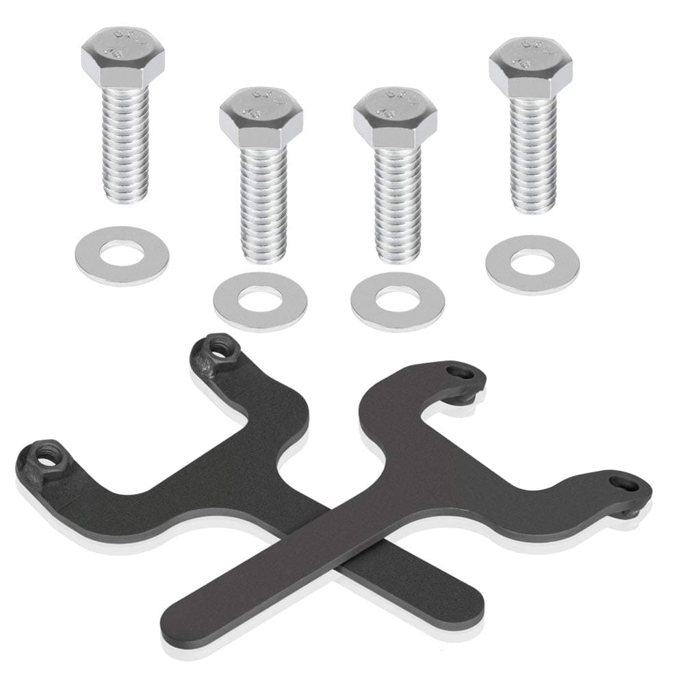 Rear Bar Pin Flag Nut Kits for Jeep Fix Rear Upper Shock Mount Suitable for 19842001 Cherokee XJ1082 4WD 2WD Black 2Set