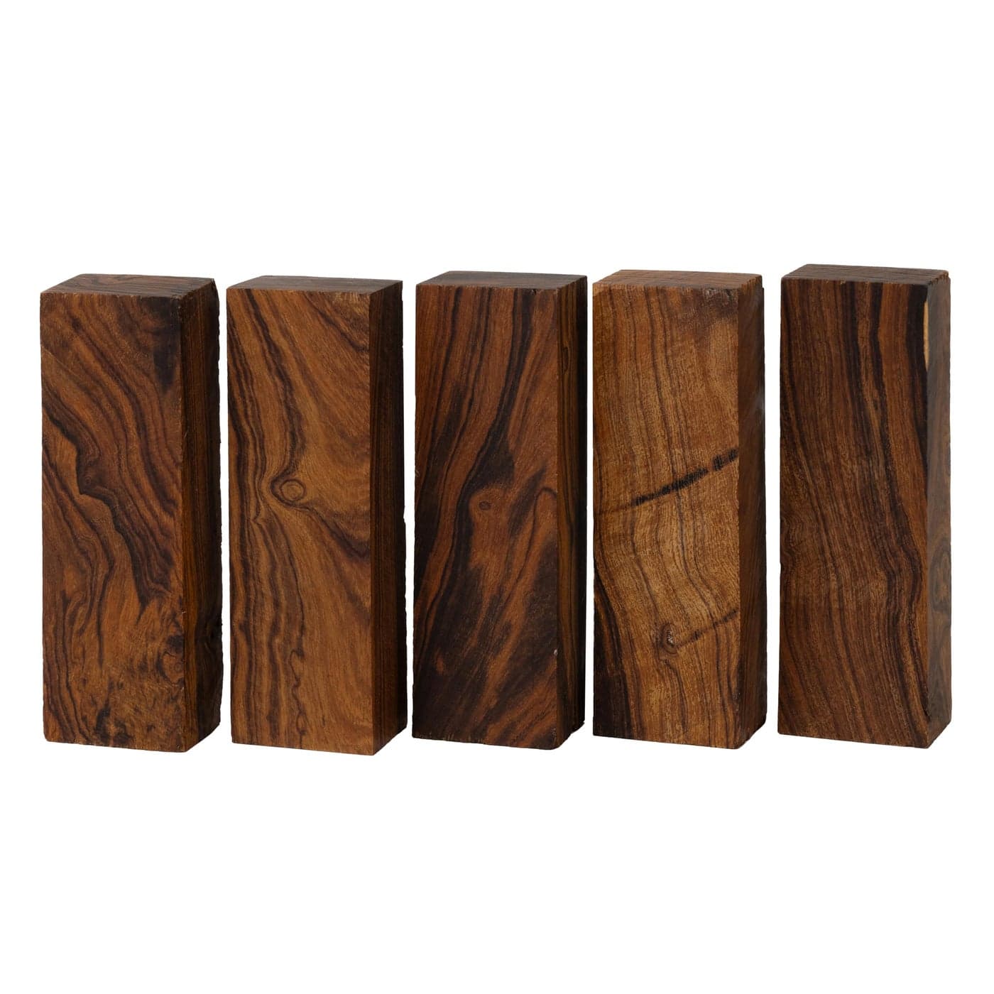 IECAP LLC Pack of 5 Hardwood Ironwood Blanks Exotic Wood Woodchucks Wood Hardwood Lumber Natural Wood for DIY Crafts Size 5 18 x 1 34 x 1 14 inches