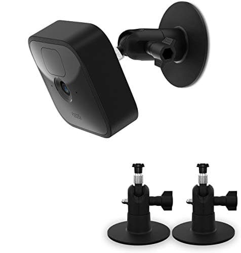 HOLACA Screwless Wall Mount Brackrt for Blink Outdoor 4/3 Camera Blink XT2/XT Blink Indoor Blink mini2/1, Easy to Install, No Tools Needed, No Drilling, Strong 3M Adhesive Mount kit(Black-2 Pack)