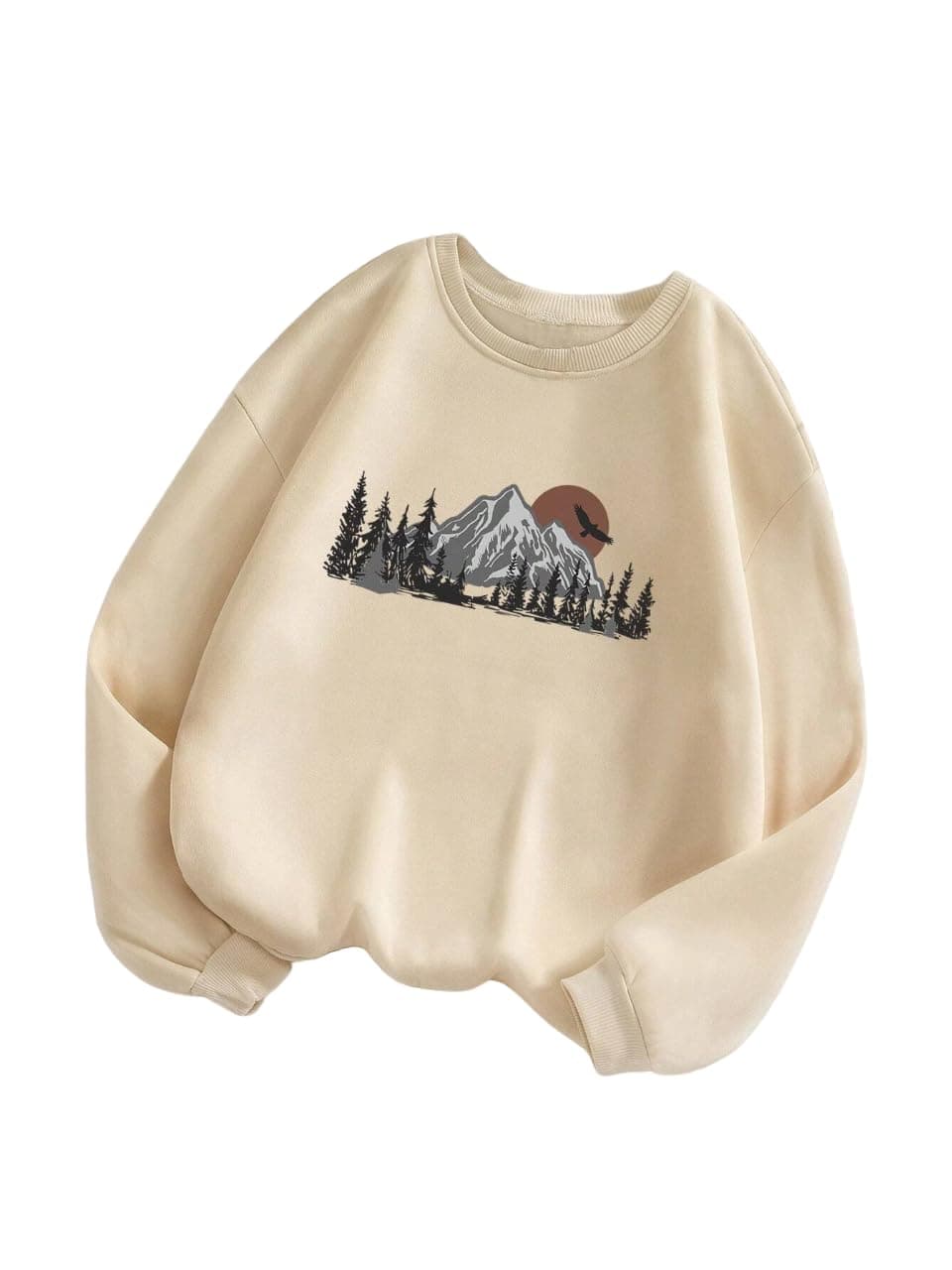 TAGAS Women's Fleece Regular Fit Hooded Neck Hoodie (Wss-3-Beige-Xxl_2XL)