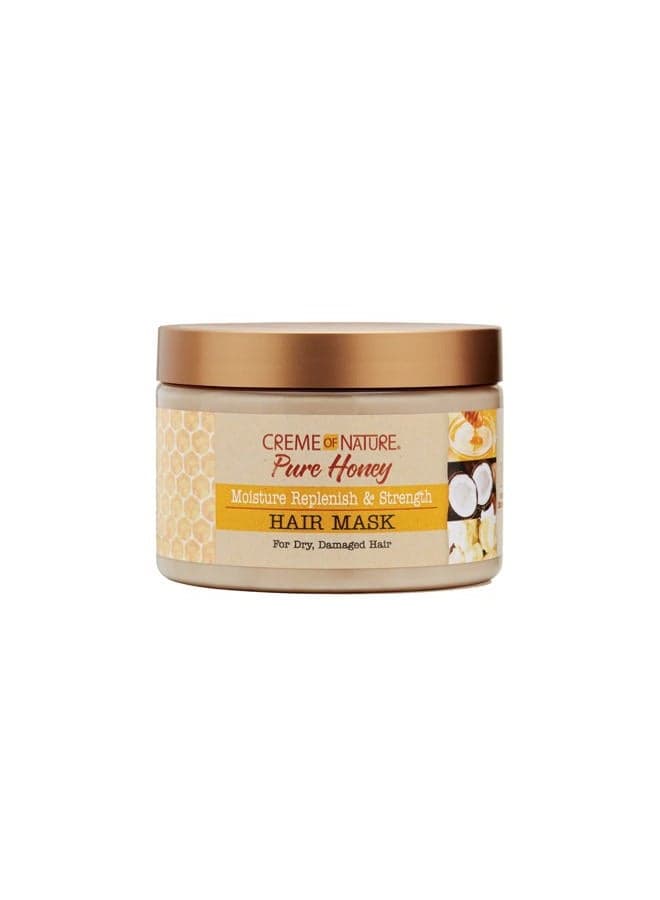 Creme of nature pure hair mask jar, honey, 11.5 oz