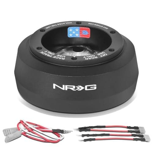 NRG Innovations NRG-SRK-171H Steering Wheel Quick Release Short Hub Adapter 6 X 70mm Bolt Pattern, Compatible with 96-06 Jeep Wrangler TJ, Compatible with 07-18 Jeep Wrangler JK