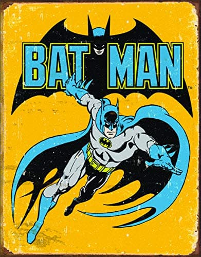 Desperate Enterprises Poster Discount Batman Retro Tin Sign, 13x16, 13x16
